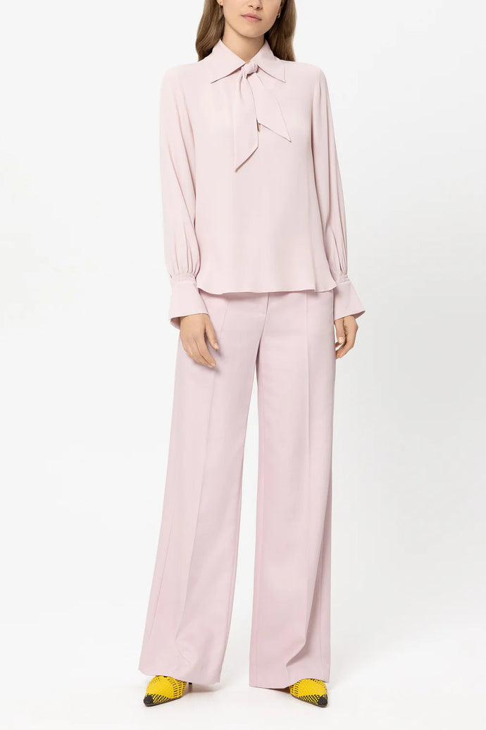 Luisa Cerano Twill Wide-Leg Pants