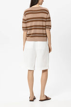 Load image into Gallery viewer, Luisa Cerano Bermuda Shorts in Linen Blend in White

