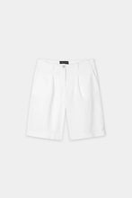 Load image into Gallery viewer, Luisa Cerano Bermuda Shorts in Linen Blend in White
