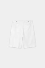 Load image into Gallery viewer, Luisa Cerano Bermuda Shorts in Linen Blend in White
