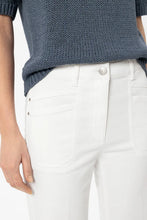 Load image into Gallery viewer, Luisa Cerano Authentic Flared Denim Jeans in White
