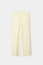 Load image into Gallery viewer, Luisa Cerano Twill Wide-Leg Pants in Citron

