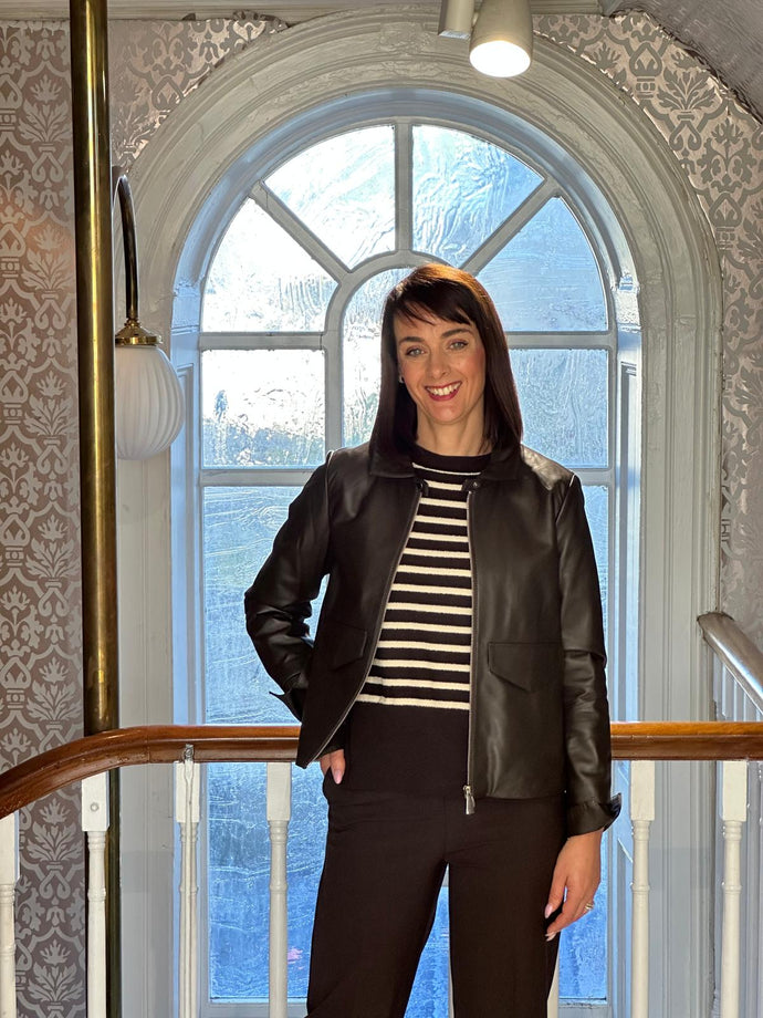Oakwood Susan Genuine Leather Jacket in Chocolate