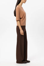 Load image into Gallery viewer, Luisa Cerano Wide-Leg Pants with Pleats in Marone
