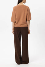 Load image into Gallery viewer, Luisa Cerano Wide-Leg Pants with Pleats in Marone
