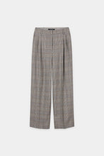 Load image into Gallery viewer, Luisa Cerano Plaid Tapered Pants in Heather Grey
