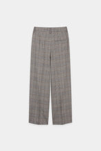 Load image into Gallery viewer, Luisa Cerano Plaid Tapered Pants in Heather Grey

