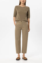 Load image into Gallery viewer, Luisa Cerano Cotton Barrel-Leg Pants in Salbei
