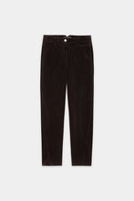 Load image into Gallery viewer, Luisa Cerano Barrel-Leg Velvet Jeans in Truffle
