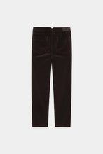 Load image into Gallery viewer, Luisa Cerano Barrel-Leg Velvet Jeans in Truffle

