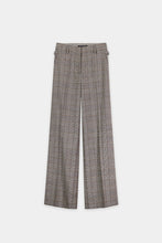 Load image into Gallery viewer, Luisa Cerano Checked Wide-Leg Pants in Heather Grey
