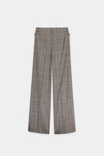 Load image into Gallery viewer, Luisa Cerano Checked Wide-Leg Pants in Heather Grey
