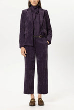 Load image into Gallery viewer, Luisa Cerano Corduroy Wide-Leg Pants in Plum
