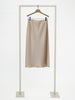 Herzen Satin Skirt in Taupe