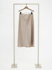 Herzen Satin Skirt in Taupe