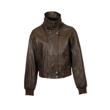 Load image into Gallery viewer, Oakwood Henriette Leather Jacket in Choco
