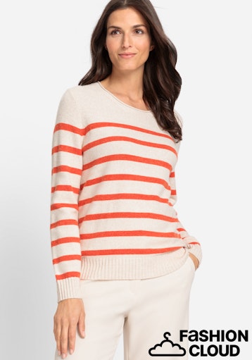 Olsen Long Sleeve Pullover in Golden Orange