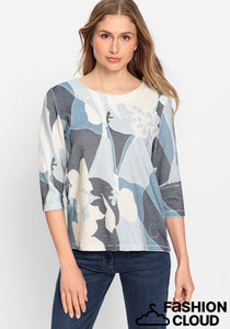 Olsen Long Sleeve Sweatshirt in Coronet Blue