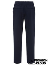 Load image into Gallery viewer, Olsen Casual Cropped Trousers in Ink Blue
