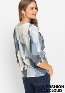 Olsen Long Sleeve Sweatshirt in Coronet Blue