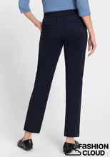 Load image into Gallery viewer, Olsen Casual Cropped Trousers in Ink Blue
