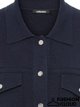 Load image into Gallery viewer, Olsen Long Sleeve Cardigan in Ink Blue
