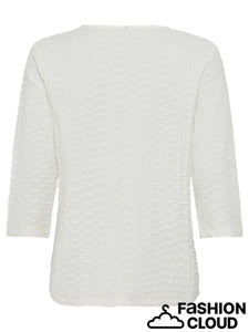 Olsen Long Sleeve T-Shirt in Off-White