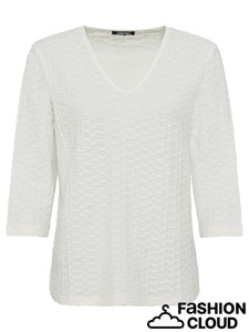 Olsen Long Sleeve T-Shirt in Off-White