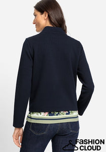 Olsen Long Sleeve Jersey Jacket in Ink Blue !!