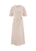 Load image into Gallery viewer, Riani Midi Dress with Draped Detail

