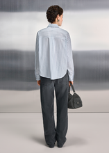 Load image into Gallery viewer, Riani Striped Blouse with Tie
