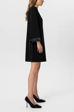 Load image into Gallery viewer, Luisa Cerano Mini Dress with Tie Detail in Black
