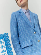 Load image into Gallery viewer, iBlue Sorriso Fitted Blazer in Light Blue
