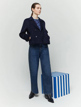 Load image into Gallery viewer, iBlue Nerone Boxy Jacket in Navy
