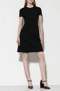 LUISA CERANO Midi Dress in Black