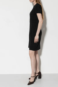 LUISA CERANO Midi Dress in Black