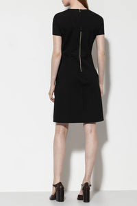 LUISA CERANO Midi Dress in Black