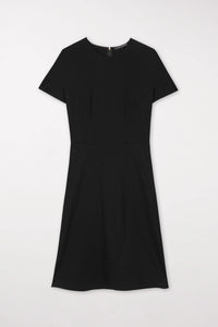 LUISA CERANO Midi Dress in Black