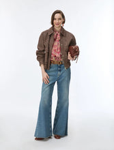 Load image into Gallery viewer, iBlues Esedra Coat in Brown Herring-Bone
