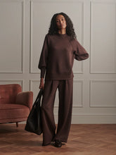 Load image into Gallery viewer, Varley Loxley Raglan Boyfriend Sweater in Coffee Bean
