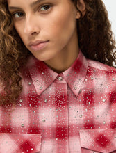 Load image into Gallery viewer, iBlue Rhinestone Shirt in Red
