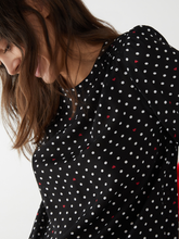 Load image into Gallery viewer, iBlue Brianza Blouse in Black Spotted
