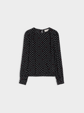 Load image into Gallery viewer, iBlues Brianza Blouse in Black Spotted
