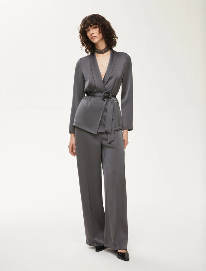 iBlue Sandalo Trousers in Dark Grey