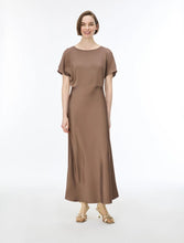 Load image into Gallery viewer, iBlue Fiesta Flared Dress in Brown
