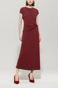 Luisa Cerano Dress with Drape Detail