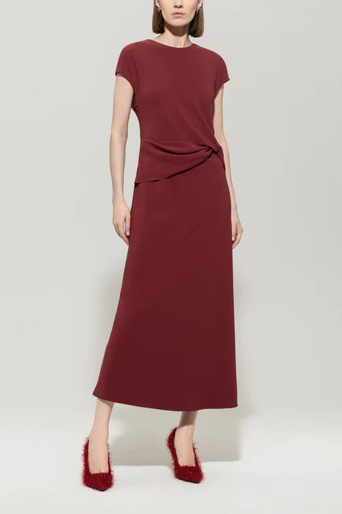 Luisa Cerano Dress with Drape Detail