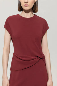 Luisa Cerano Dress with Drape Detail