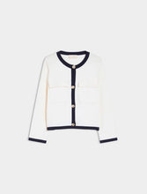 Load image into Gallery viewer, iBlue Descal Boxy Jacket in White/Navy
