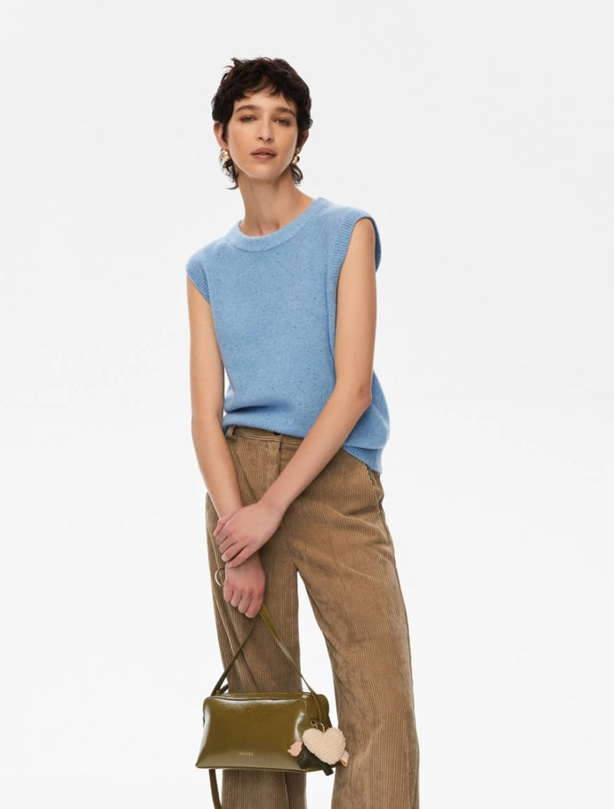 iBlue Pesaro Knitted Vest in Sky Blue